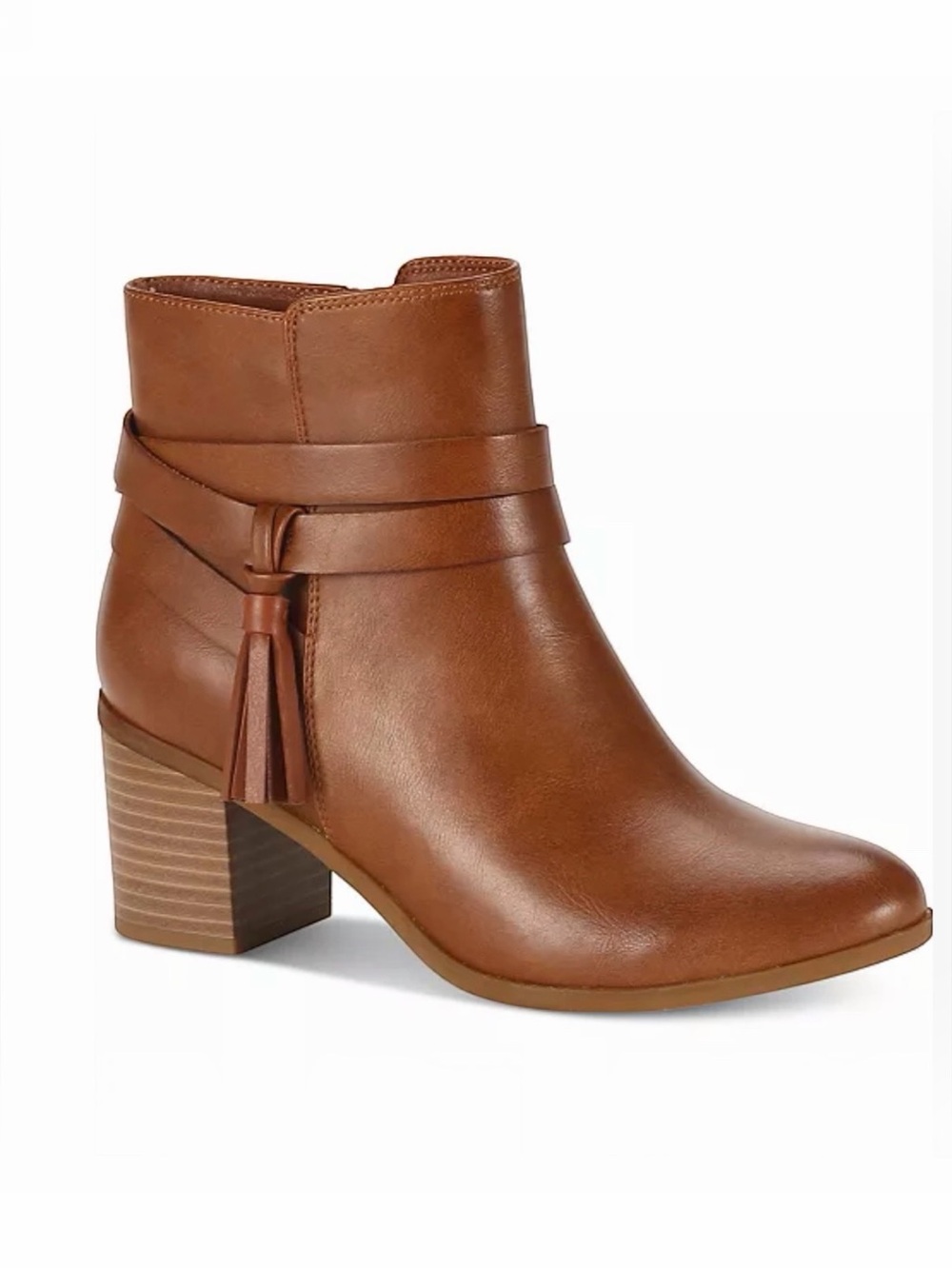 Style & Co Auburn Tassel Block Heel Ankle Boots Size 9